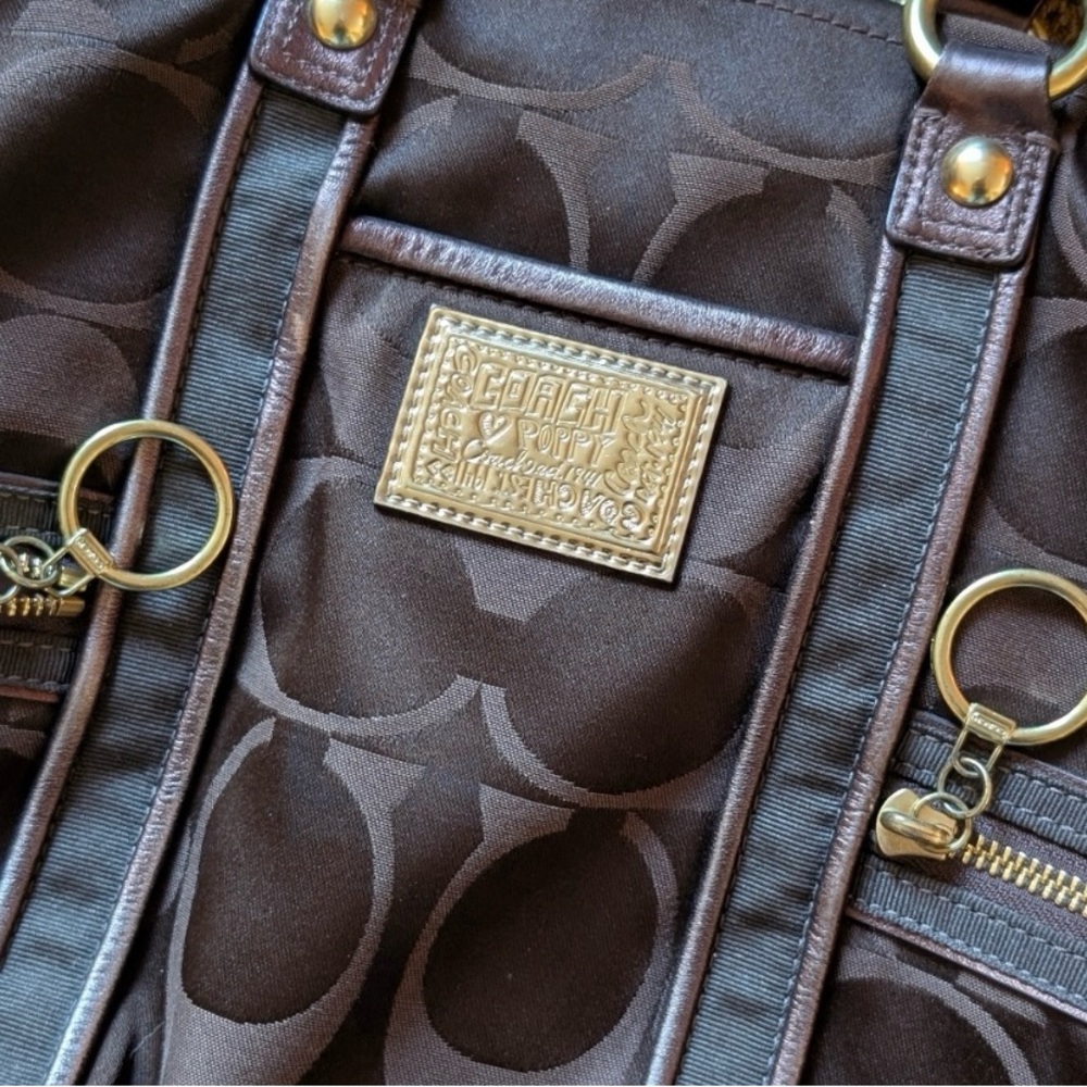 Coach Poppy Chocolate Brown Hobo Bag - Picture 16 of 16